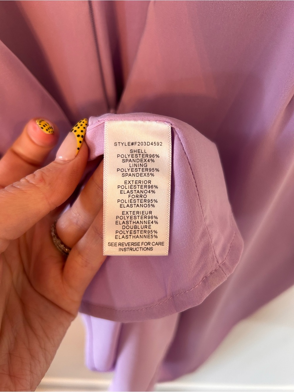 Adelyn Rae Lilac Mini Dress - Picture 6 of 7